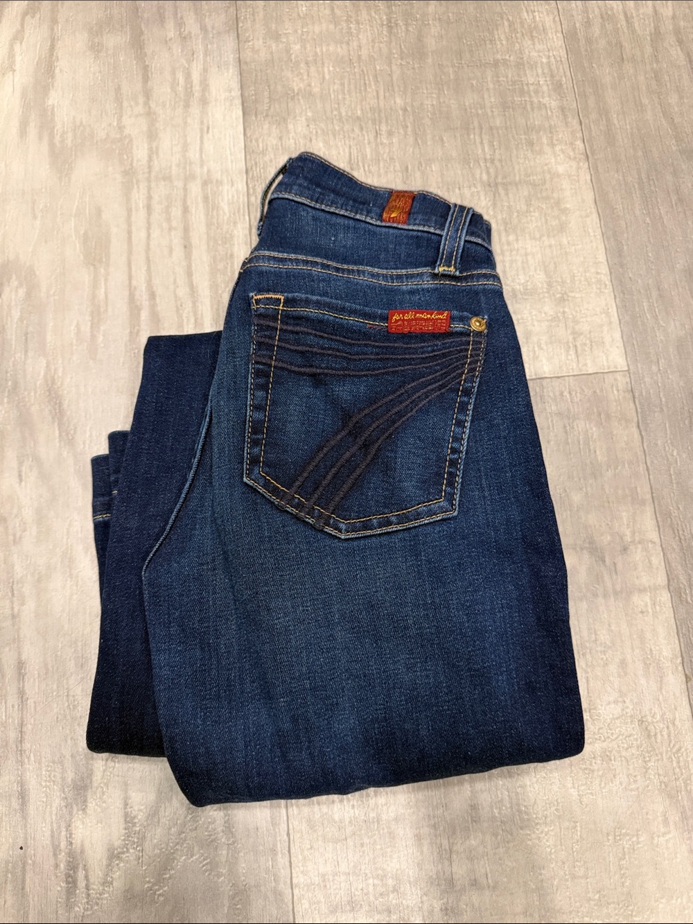 7 For All Mankind Dark Blue DOJO Jeans